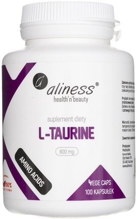 Aliness L-Taurine Tauryna 800 mg 100kap