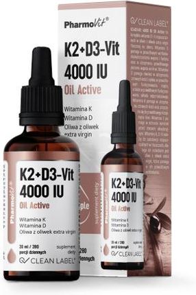 Pharmovit, Witamina K2+D3-Vit 4000 IU Oil Active 30 ml