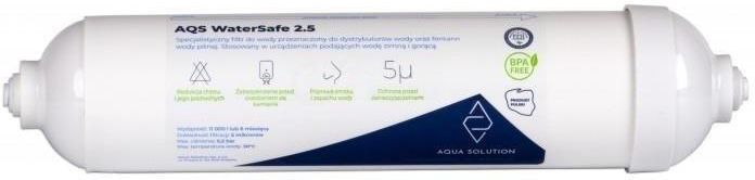 Aqua Solution Aqs Watersafe 2.5 Profesjonalny Filtr Wody Do Dystrybutorów - zdjęcie 3 Aqua Solution Aqs Watersafe 2.5 Profesjonalny Filtr Wody Do Dystrybutorów