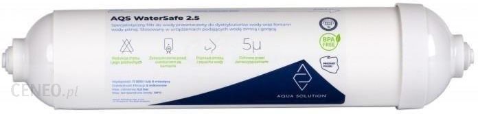 Aqua Solution Aqs Watersafe 2.5 Profesjonalny Filtr Wody Do Dystrybutorów