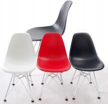 D2.Design Krzesło Juniorp016 Czerwone Chrom. Nogi 194