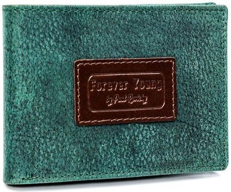 Piękny kolorowy portfel męski skórzany Forever Young