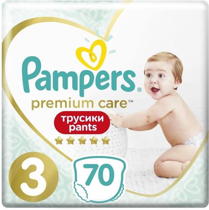 Pampers Majtki Premium Care Pants Roz. 3 70Szt.