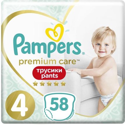 Pampers Pieluchomajtki Premium Care Pants Roz. 4 58Szt.