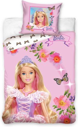Carbotex Barbie Pościel Dziecieca Bawełniana 140X200