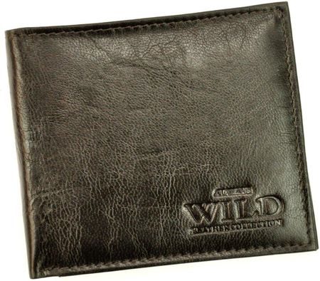 Prosty stylowy męski portfel skórzany Wild RFID