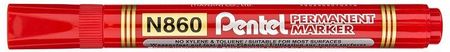 Pentel Marker Permanentny N860 Ścięta Końcówka Czerwony
