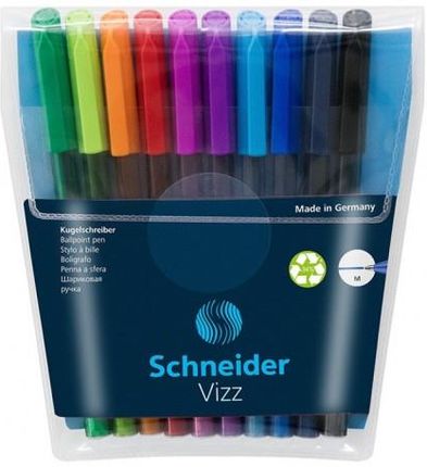 Schneider Długopis Vizz M 10Szt. W Etui Mix Kolorów 10 Szt