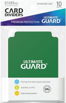 Ultimate Guard Przegródki Standard Zielone (10)