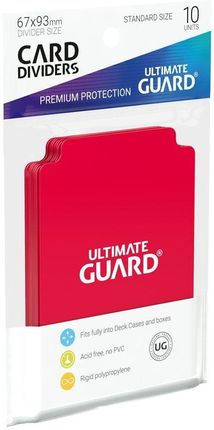 Ultimate Guard Przegródki Standard Czerwony (10)