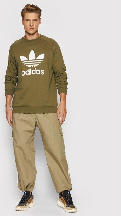 Adidas Bluza adicolor Classics Trefoil Crewneck H06652 Zielony Regular Fit  - Ceny i opinie - Ceneo.pl