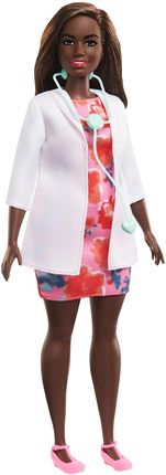 Barbie Lekarka w kolorowej sukience DVF50 GYT29