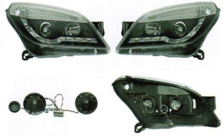 Polcar Reflektor Lampa Lewy Prawy Opel Astra H 10 03 04 07