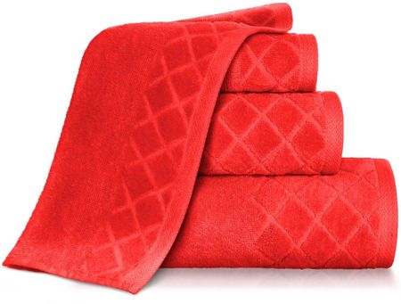 Spod Igły I Nitki Czerwony Ręcznik Bawełniany 70X140 Welur 500G/2 Silky