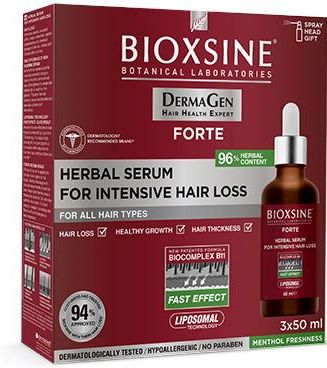 Bioxsine Dermagen Forte Serum Przeciw Silnemu Wypadaniu Włosów 3 X 50 ml