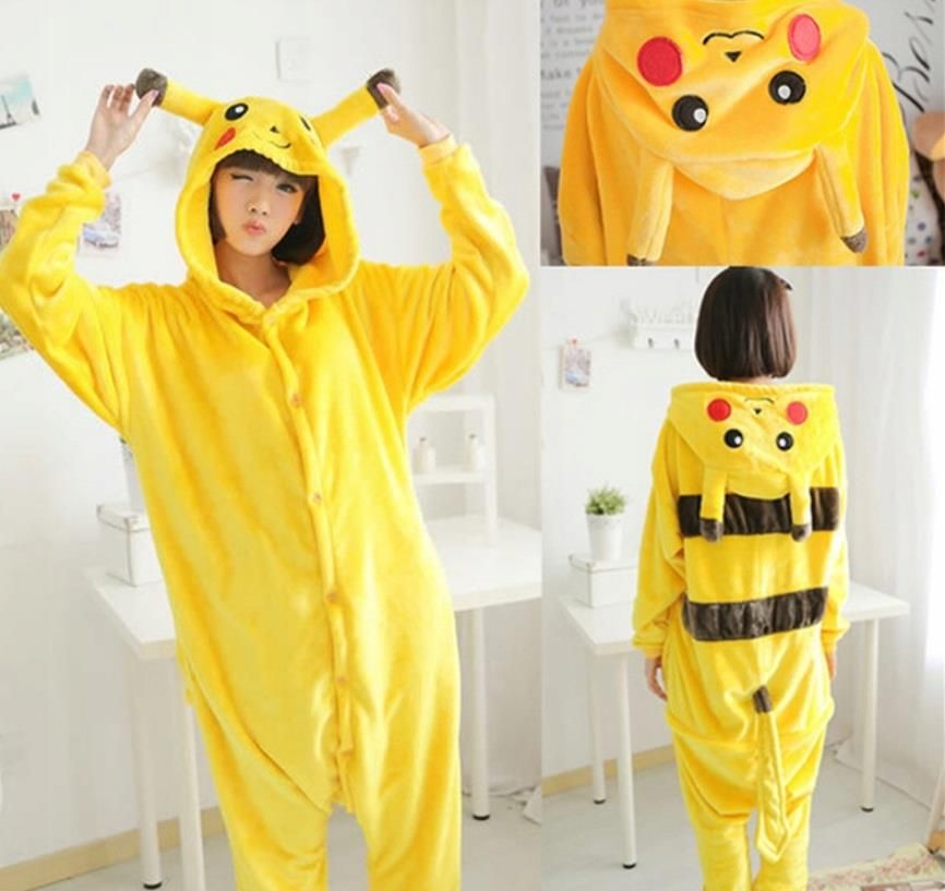 Pijama adulta pijama Kigurumi Pikachu traje amarelo Snuggies flanela Poncho  cabo cobertor - Costumeslive.com