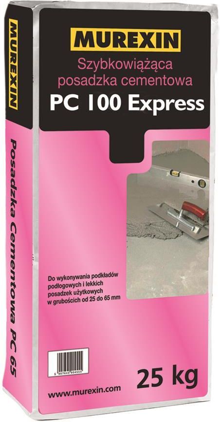 Produkt Z Outletu Murexin Szybkowiążąca Posadzka Cementowa Pc 100 Express 25 Kg Murexin Data 