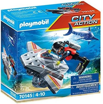 Playmobil 70145 City Action  Miasto w akcji   Miasto w akcji Distress: Diving Scooter