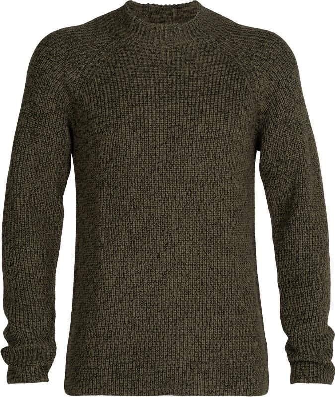 Icebreaker Hillock Funnel Neck Sweater Men Oliwkowy Czarny - Ceny i ...