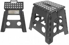 Taboret stołek składany antypoślizgowy ALEX 32cm ciemnoszary - dobre Taborety i stołki