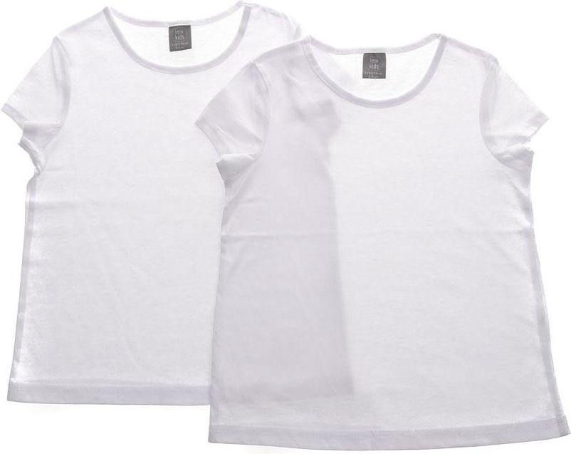 Pepco Dziecięcy biały t-shirt dwie sztuki 134-140 - Ceny i