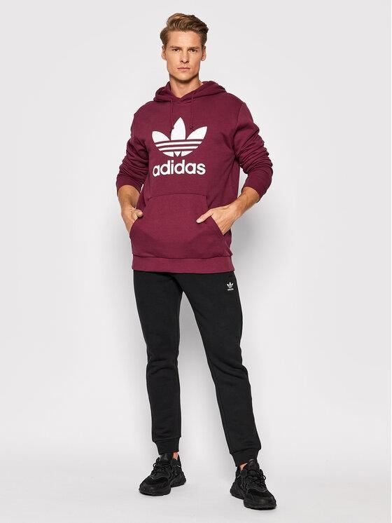 Bordeaux men's adicolor classics trefoil hoodie by adidas - ADIDAS - Pavidas