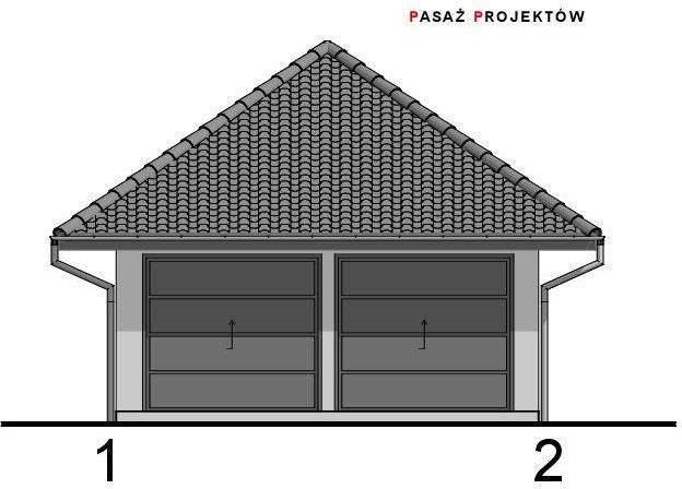 Projekt garażu dwustanowiskowego G24