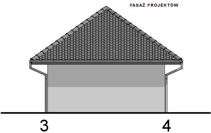 Projekt garażu dwustanowiskowego G24