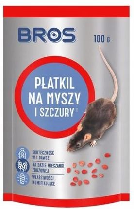 Bros Trutka Przynęta Na Myszy I Szczury Płatkil 100G