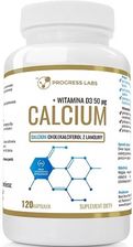 Zdjęcie Progress Labs Calcium Wapń 1000mg + Witamina D3 50mcg 120kaps. - Władysławowo