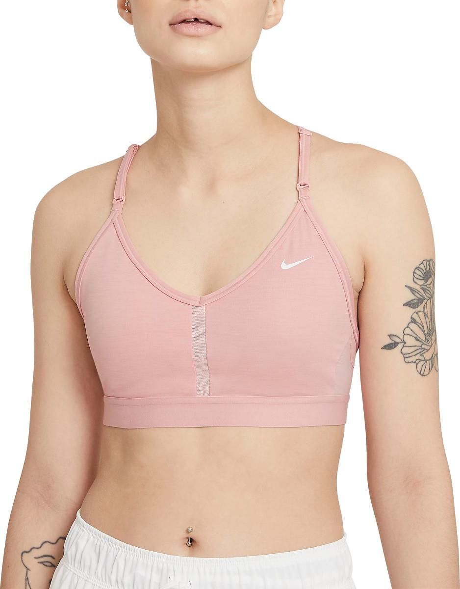 Biustonosz biały sportowy Nike Performance INDYBRAV-NECK CZ4456