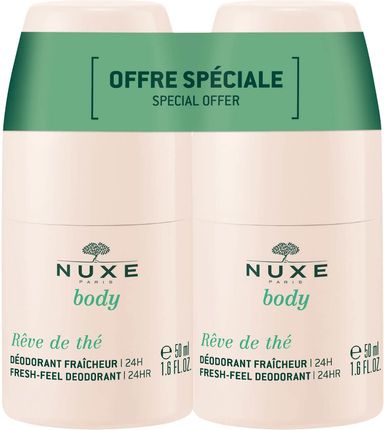 NUXE Body Reve de The Dezodorant roll-on 24h, 2 x 50ml