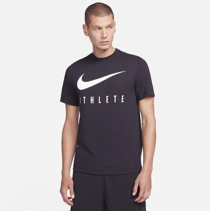 Nike Męski T Shirt Treningowy Dri Fit Czerń