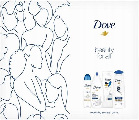 Dove Nourishing Secrets Zestaw prezentowy dezodorant+ żel pod prysznic+balsam do ciała+szampon 150ml + 250ml