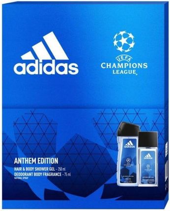 Adidas UEFA Anthem Edition Men Zestaw prezentowy 75ml+250ml