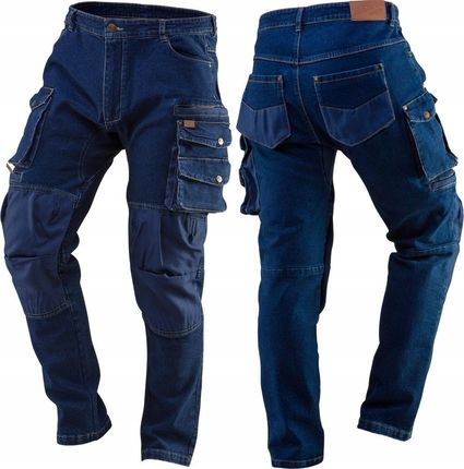 Neo Spodnie Robocze Jeans Stretch 5 Kieszeni L