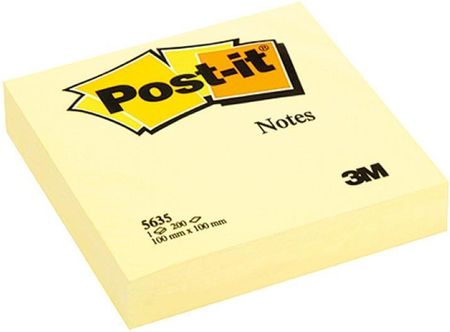 Post-It-3M Karteczki Samoprzylepne Post-It 5635 100X100Mm 1X200 Kart. Żółte