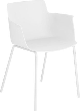 Kave Home Laforma Krzesło Z Podłokietnikami Hannia 59X77 Cm Białe Sfmeble 8964170