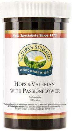 Kapsułki Nature'S Sunshine Hops and Valerian & Passionflower 100 szt.