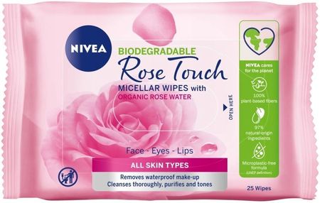 Nivea Chusteczki micelarne biodegradowalne 25 sztuk