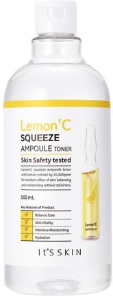It`s Skin Lemon`C Squeeze Ampoule Toner Intensywnie rozświetlający tonik z witaminą C 500ml