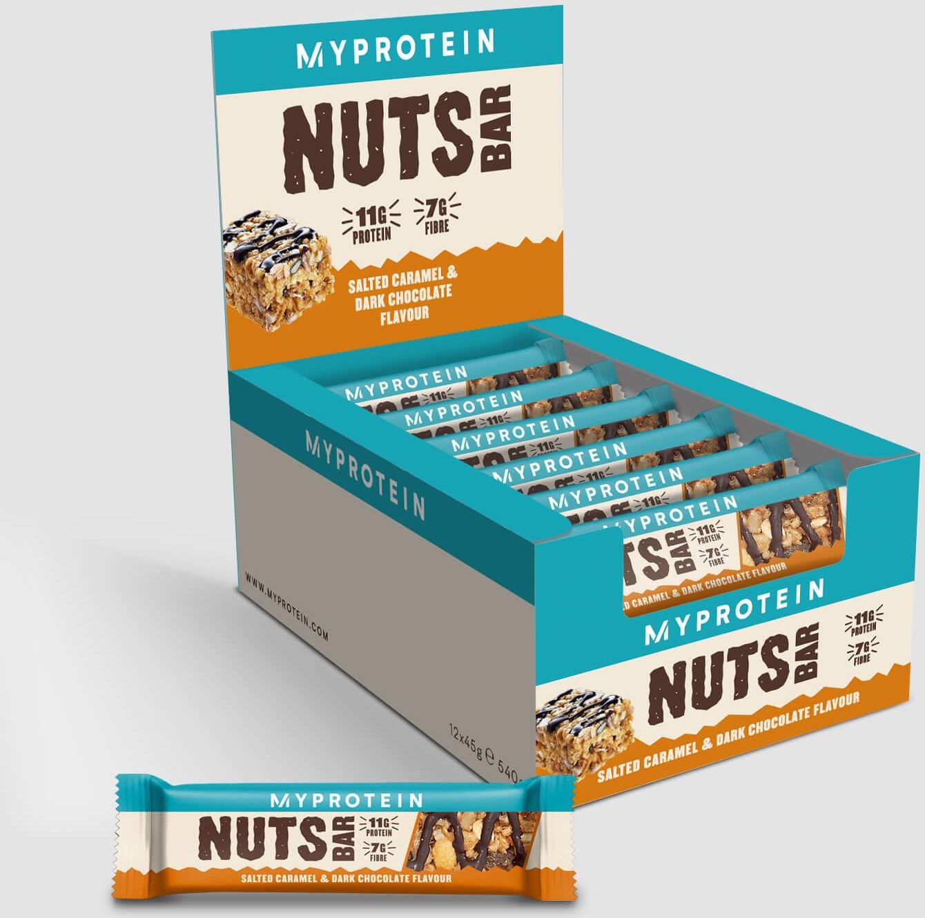 Myprotein Baton Nuts 12X45G Dark Chocolate & Salted Caramel Ceny i