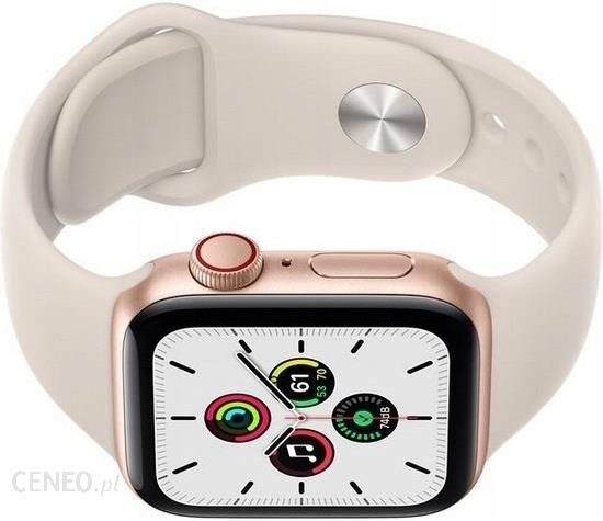 Apple Watch SE Cellular Koperta 44mm Złota z Aluminium Z Opaską 