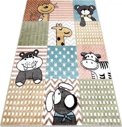 Dywany Łuszczów Dywan FUN Pets dla dzieci zwierzęta multi kolorowy 160x220cm 