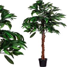 Plantasia ® Sztuczne Drzewo Mango 120cm Kwiaty Drzewko