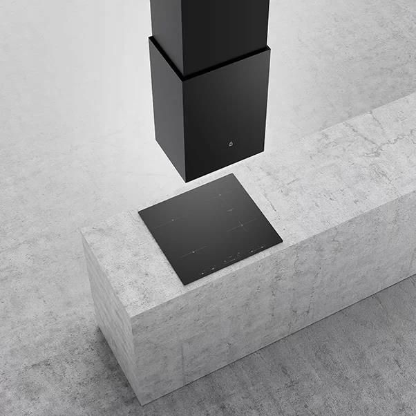 фото Витяжка декоративна Ciarko Cube W Black (CDW4001C)