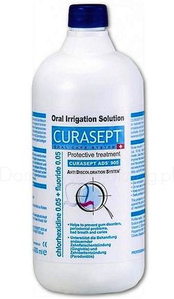 CURASEPT ADS 905 - Płyn do płukania jamy ustnej z chlorheksydyną 0.05% i dodatkiem fluoru 900ml