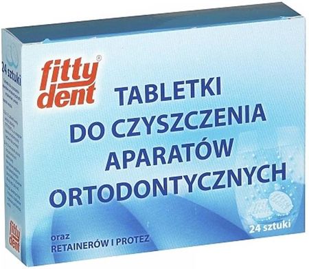 FITTYDENT - Tabletki do czyszczenia aparatów ruchomych i protez 24 szt.