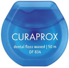 CURAPROX DF 834 Dental Floss - Miętowa, lekko woskowana nić dentystyczna 50m - Nici dentystyczne
