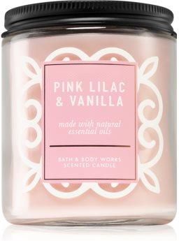 bath and body works pink lilac and vanilla candle